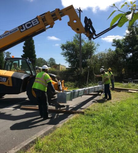 Forklift, unloading boom 1